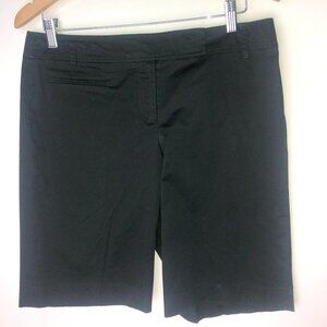Anne‎ Taylor Loft Bermuda Black Shorts Womens' size 8
